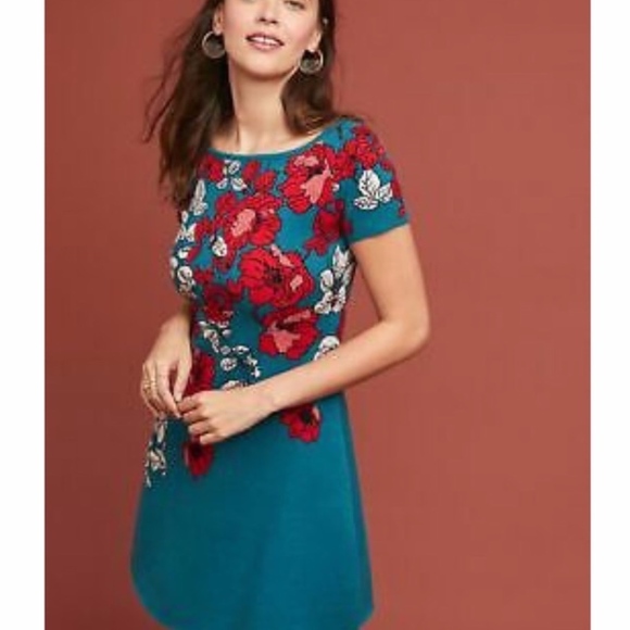 Anthropologie Dresses & Skirts - NWT Allison Floral Sweater Dress by Maeve